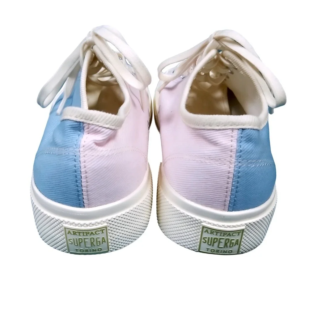 Superga Artifact S5128SW A20 Low Top‎ Sneakers Baby Pink Blue Unisex 8 M 9.5 W